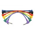 KIRLIN LG6-243 /6 Lightgear Cable 15 santim Pedal Ara Kablosu 15cm - 6'lı Set