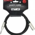 Kirlin MP-483PR-6M-BK 6 Metre XLR-TRS Stereo Kablo (SESKARTINDAN HOPARLÖRE BALANS KABLO)