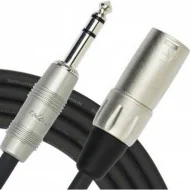 Kirlin MP-483PR-6M-BK 6 Metre XLR-TRS Stereo Kablo (SESKARTINDAN HOPARLÖRE BALANS KABLO)