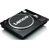 Lenco LS-55 BK Siyah Ahşap Hoparlörlü Bluetoothlu USB'li MP3'e Kayıt Özellikli Pikap Plak Çalar