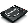 Lenco LS-55 BK Siyah Ahşap Hoparlörlü Bluetoothlu USB'li MP3'e Kayıt Özellikli Pikap Plak Çalar