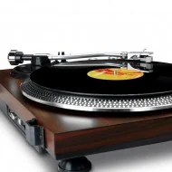 Lenco L-92 WA Retro Koyu Kahverengi USBli MP3e Kayıt Özellikli Audio Technica iğneli Plak Çalar